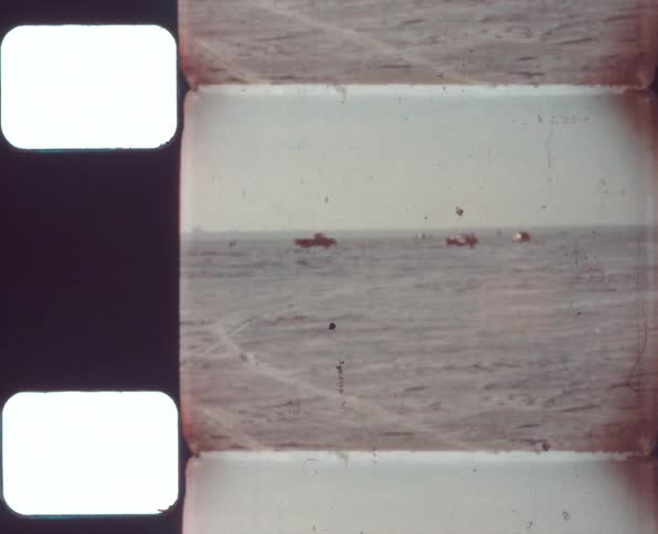 Cars parking in the desert caught on vintage film