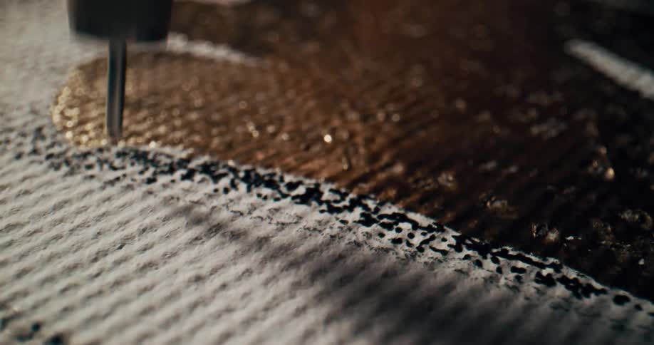 Close up of a pencil shading on artwork