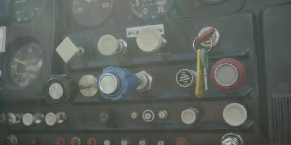 The control panel for a large vehicle