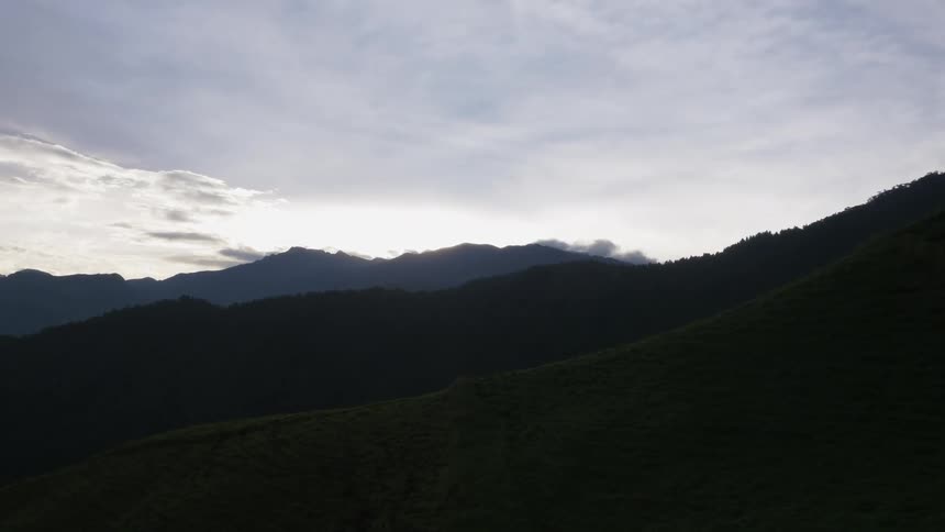 A view of mountains and hills
