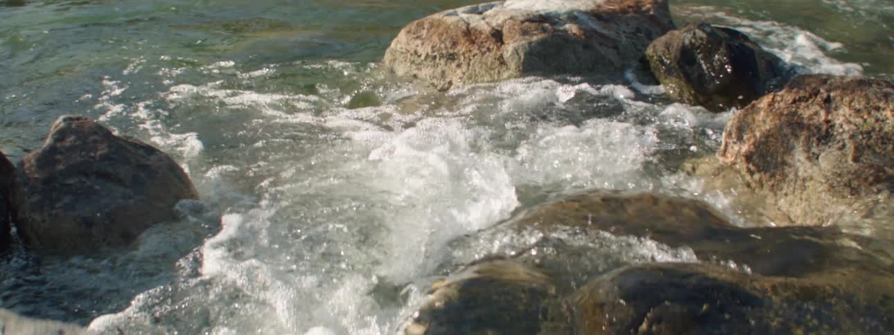 A river flowing over some rocks
