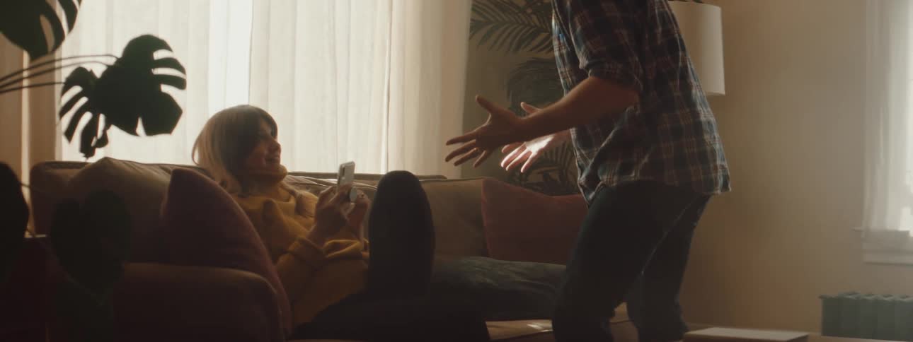 A man gets mad at his wife and takes her cellphone away