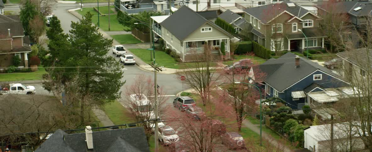 Kids playing in a neighborhood street