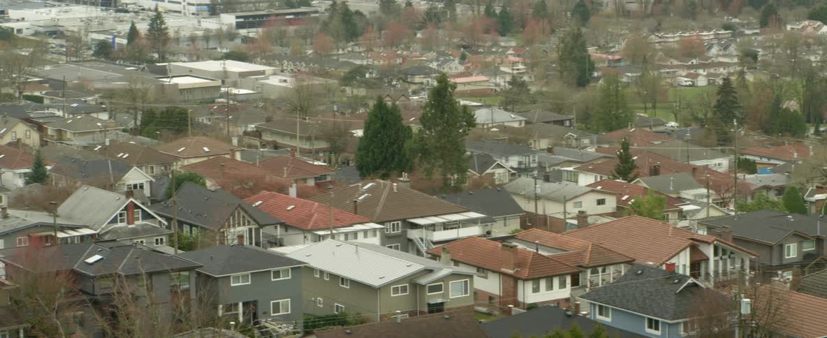 The town is full of many homes