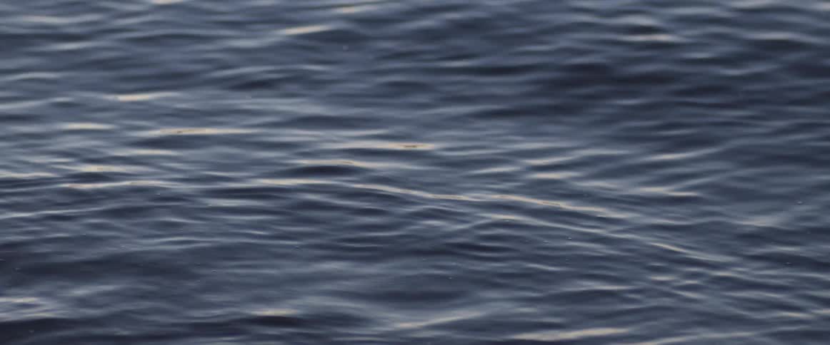 A view of waves in a lake
