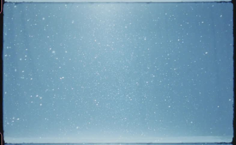 Light snowfall caught on vintage film