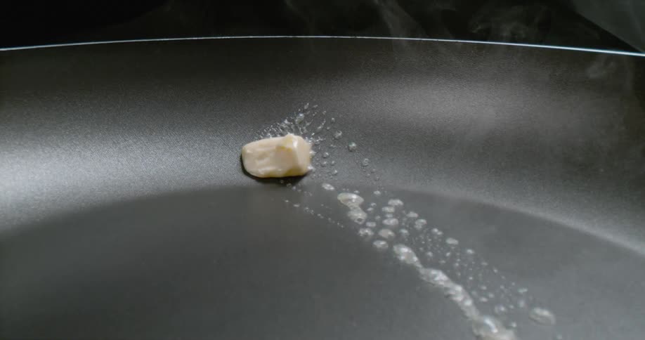 Butter is sliding around on the pan