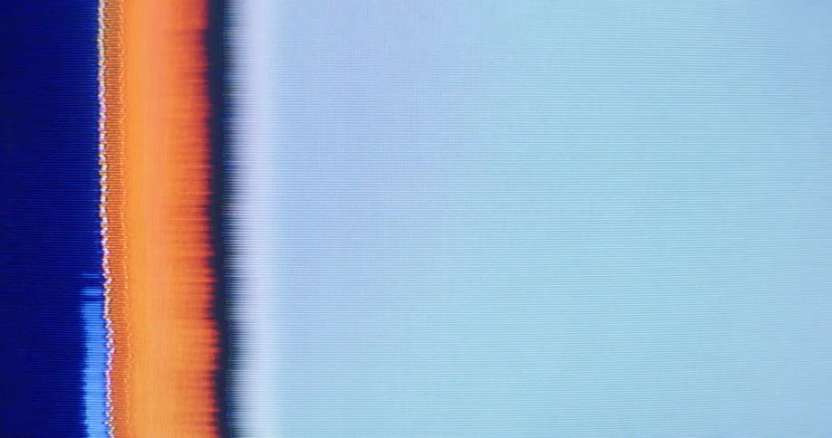 Flashing colors on a digital screen