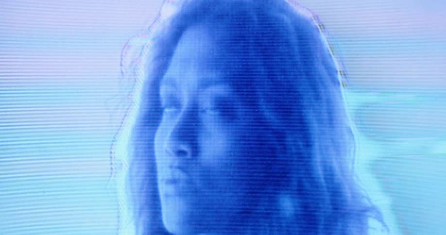A computerized image of a woman is displayed