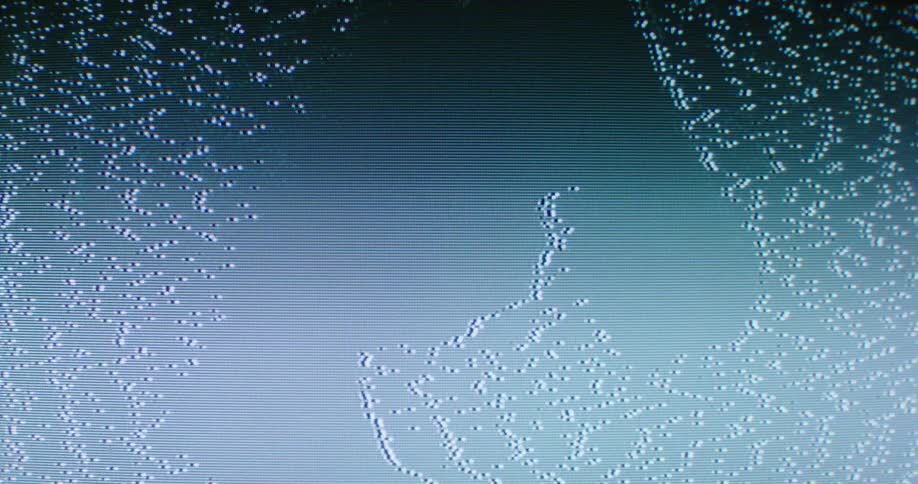 Static distorting a dancing person