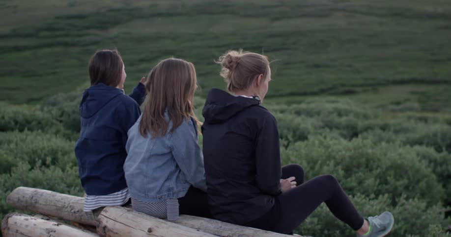 Friends enjoying nature together