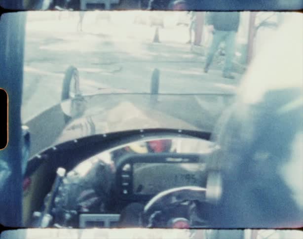 A pov from inside a drag car