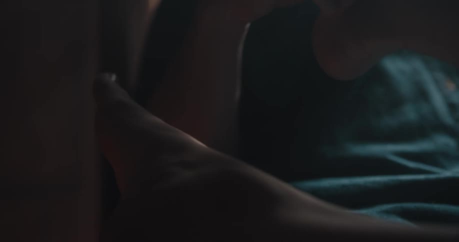A person is rubbing anothers feet