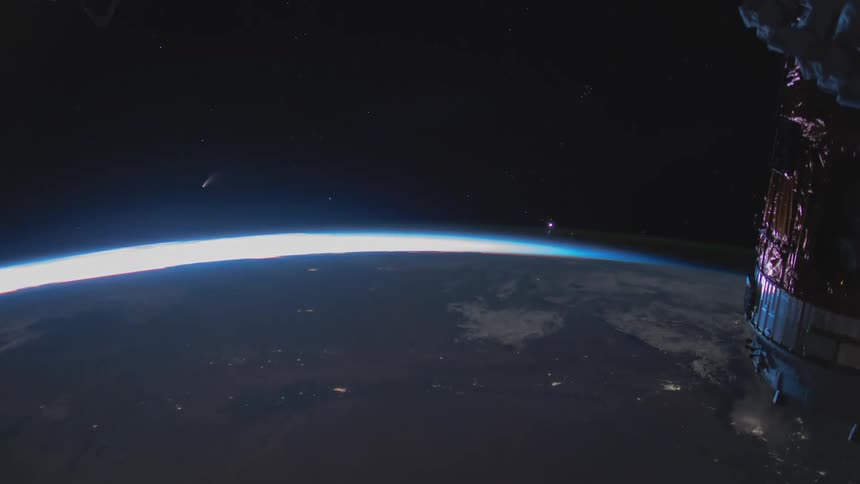 A view of earth from space