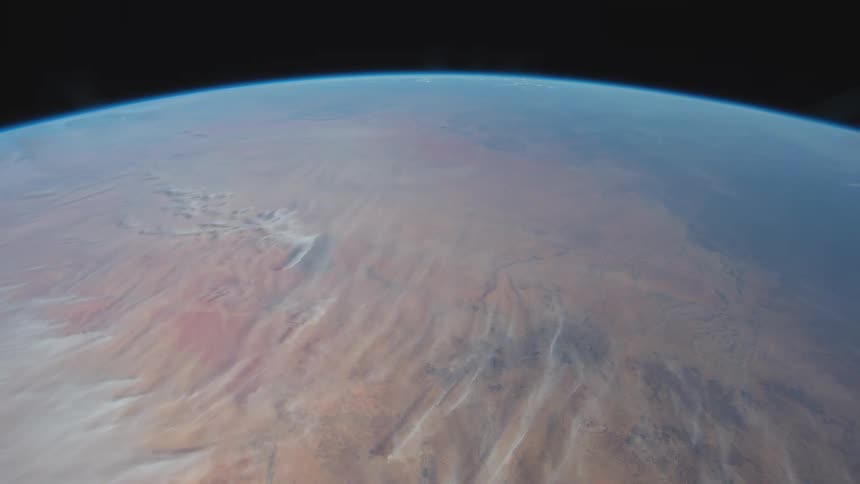 A view of earth from space