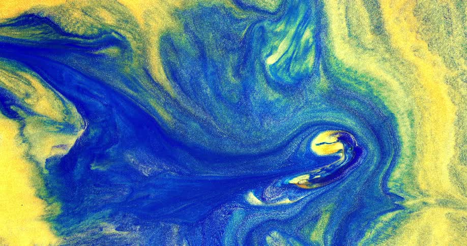 Blue and yellow colorful topographic abstract