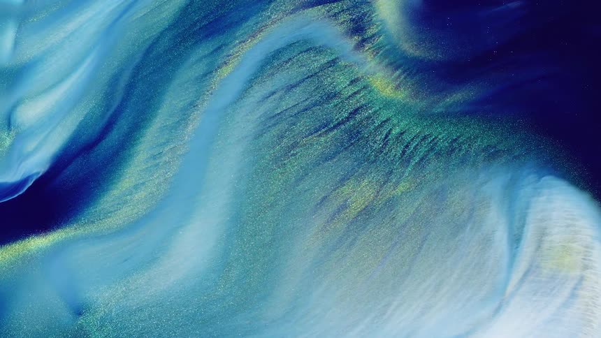 Yellow blue white and green colors moving like liquid