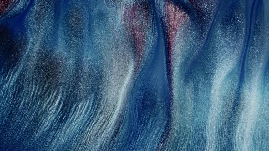 The colors move and swirl down