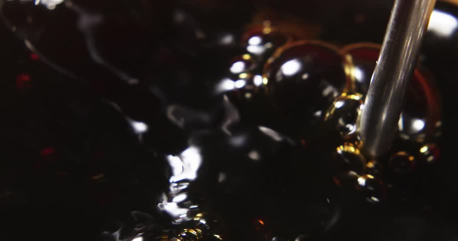 Close up of a french press coffee being prepared