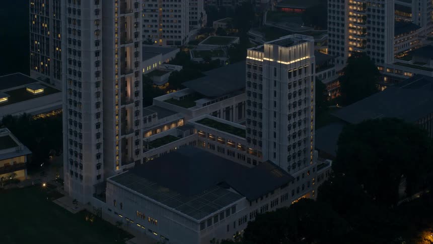 Time lapse of construction of a skyscraper