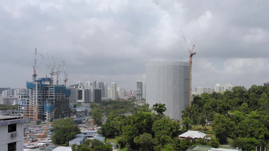 Buildings go up fast in the city