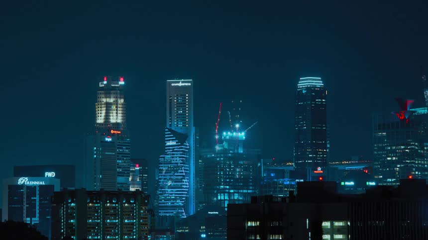 A time lapse rendering of a building being built