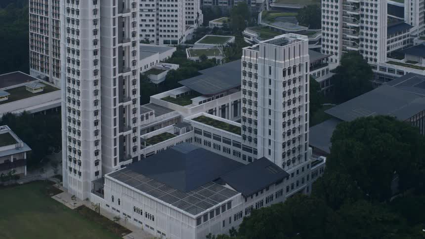 A time lapse of a highrise office building being built