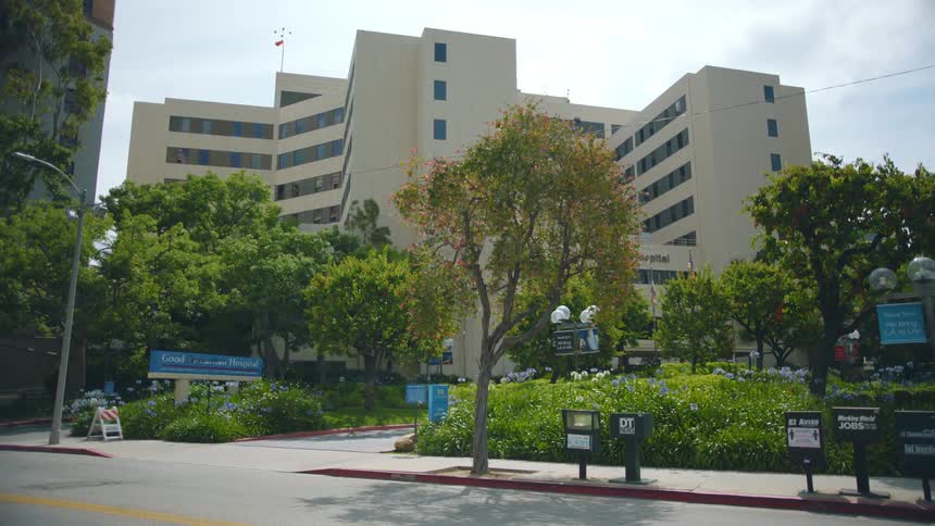 A view of a large building outdoors