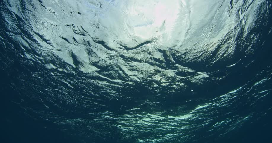 Aerial view of flowing water