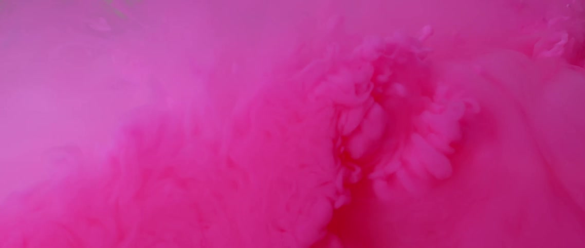 Flowing hot pink liquid