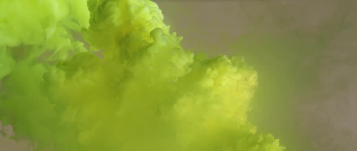 Green gas from chemical reaction