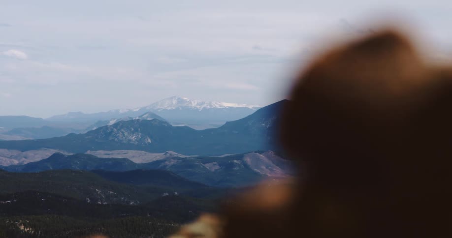 Distant view of mountains and hills