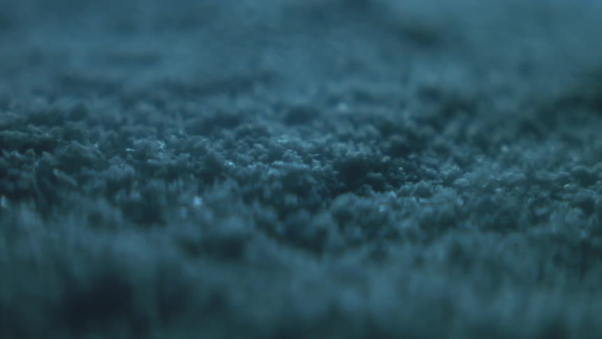 The small grains vibrate and jump