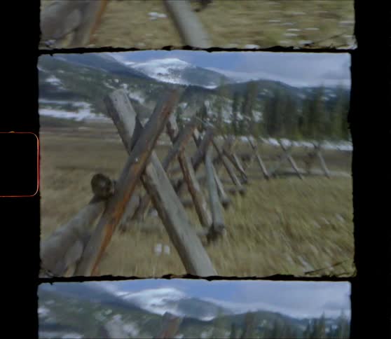 A view of a field in a rural area with fencing in it