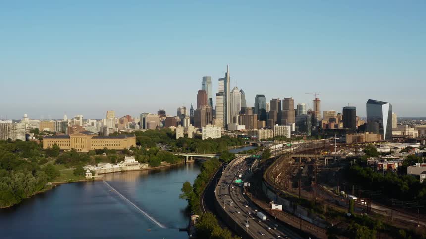 Aerial view of Philadelphia