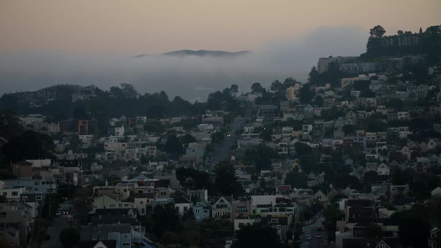 View of a city and a cloudy sky