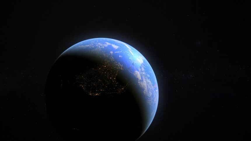 A view of earth from space
