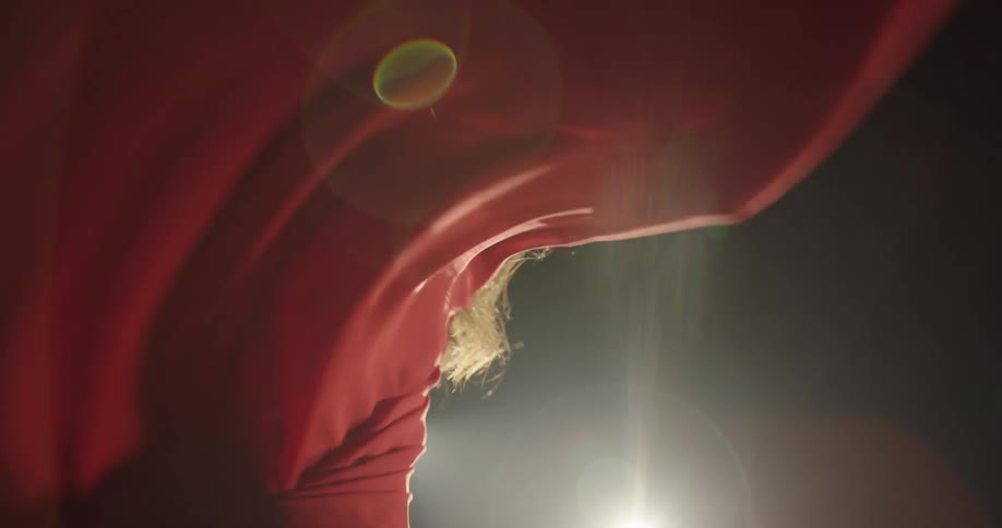 A woman dancing on a stage