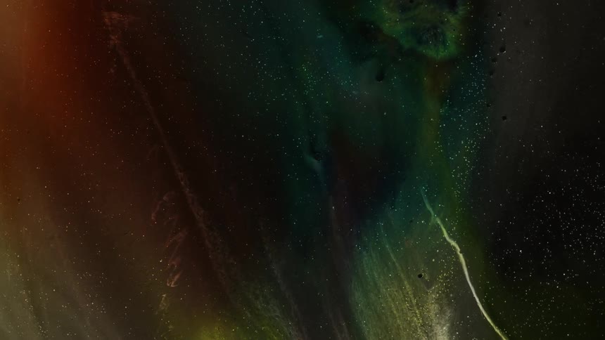 A view of space and stars is displayed