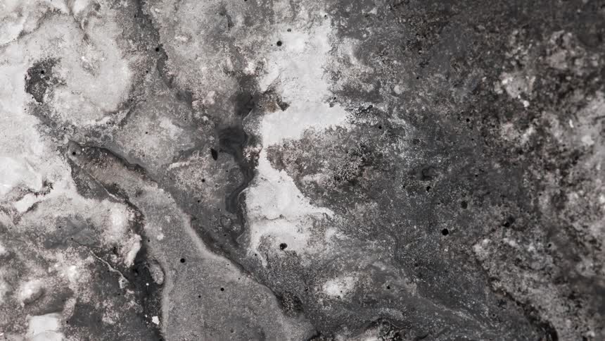 An abstract view of sand bubbling