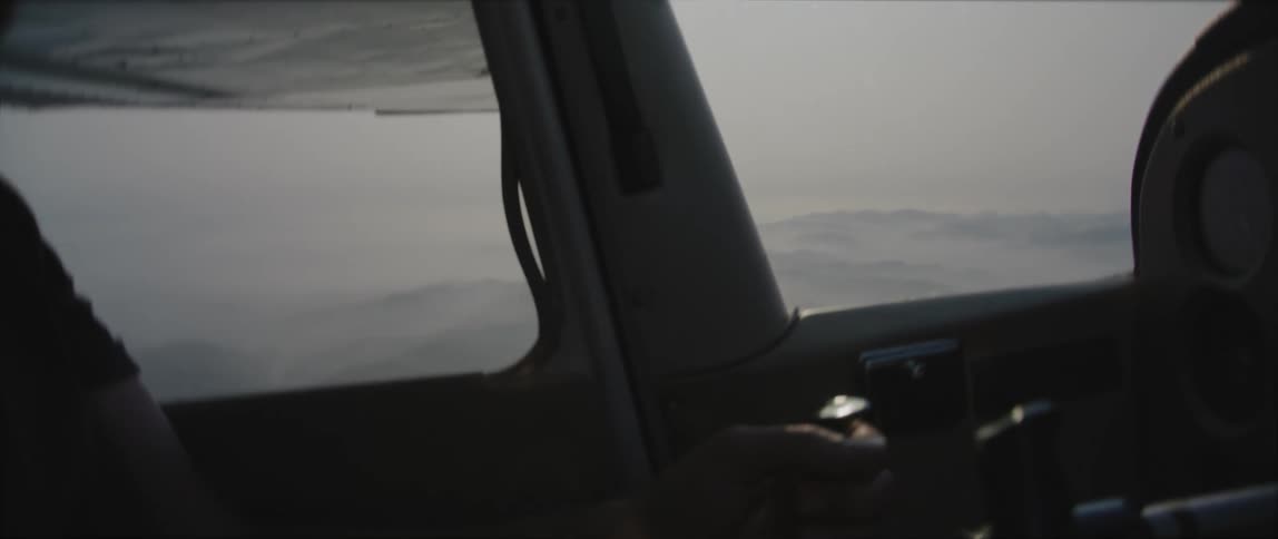 Person flying airplane
