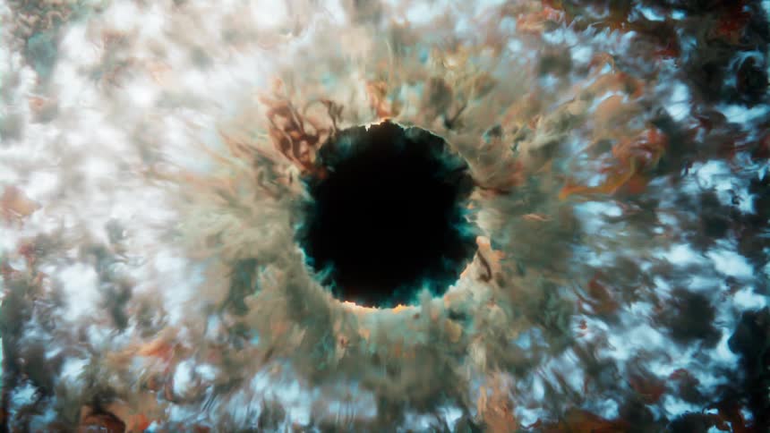 White black and brown colors that look like smoke and light