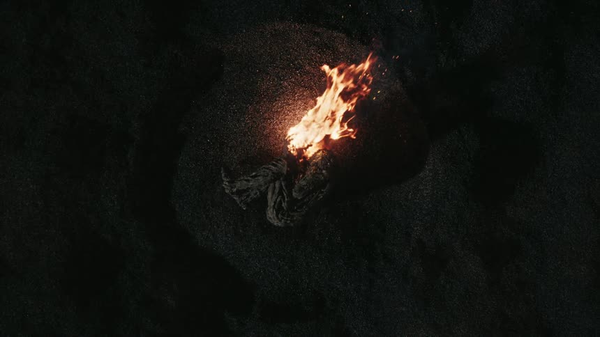 Flames coming from fire