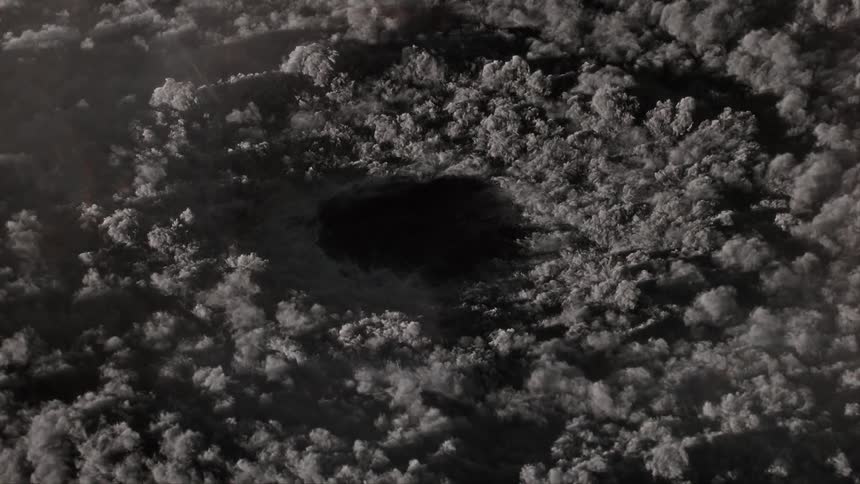 A time lapse of a cyclone forming