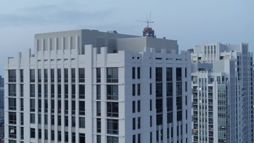 Skyscrapers and tall buildings in a metropolis during the day