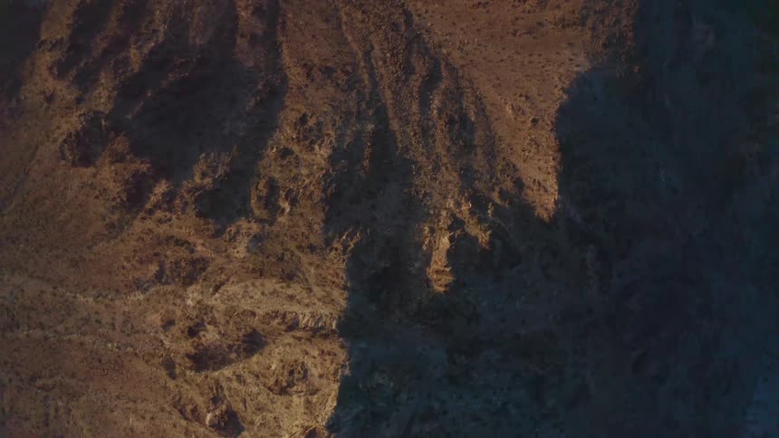 Aerial shot of hilltops