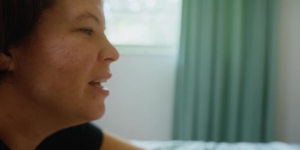 Mother does finger wrestling with her son in the bedroom