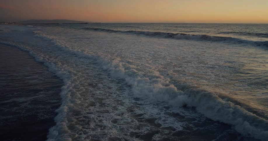 Waves rolling in to the shore