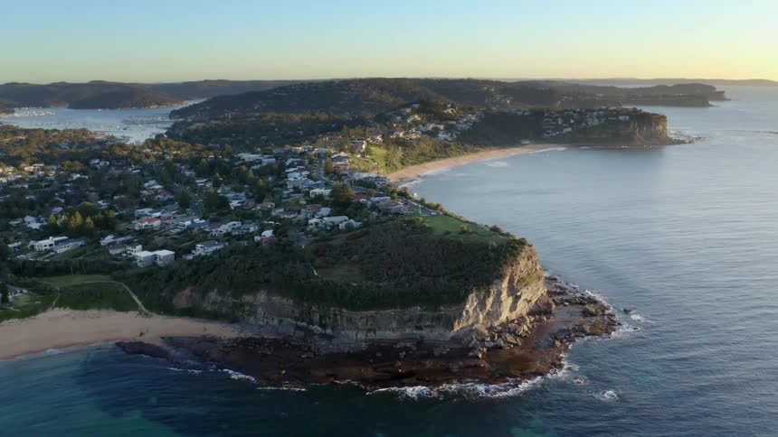 Cliff with houses