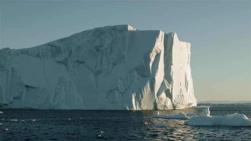 An iceberg during the day